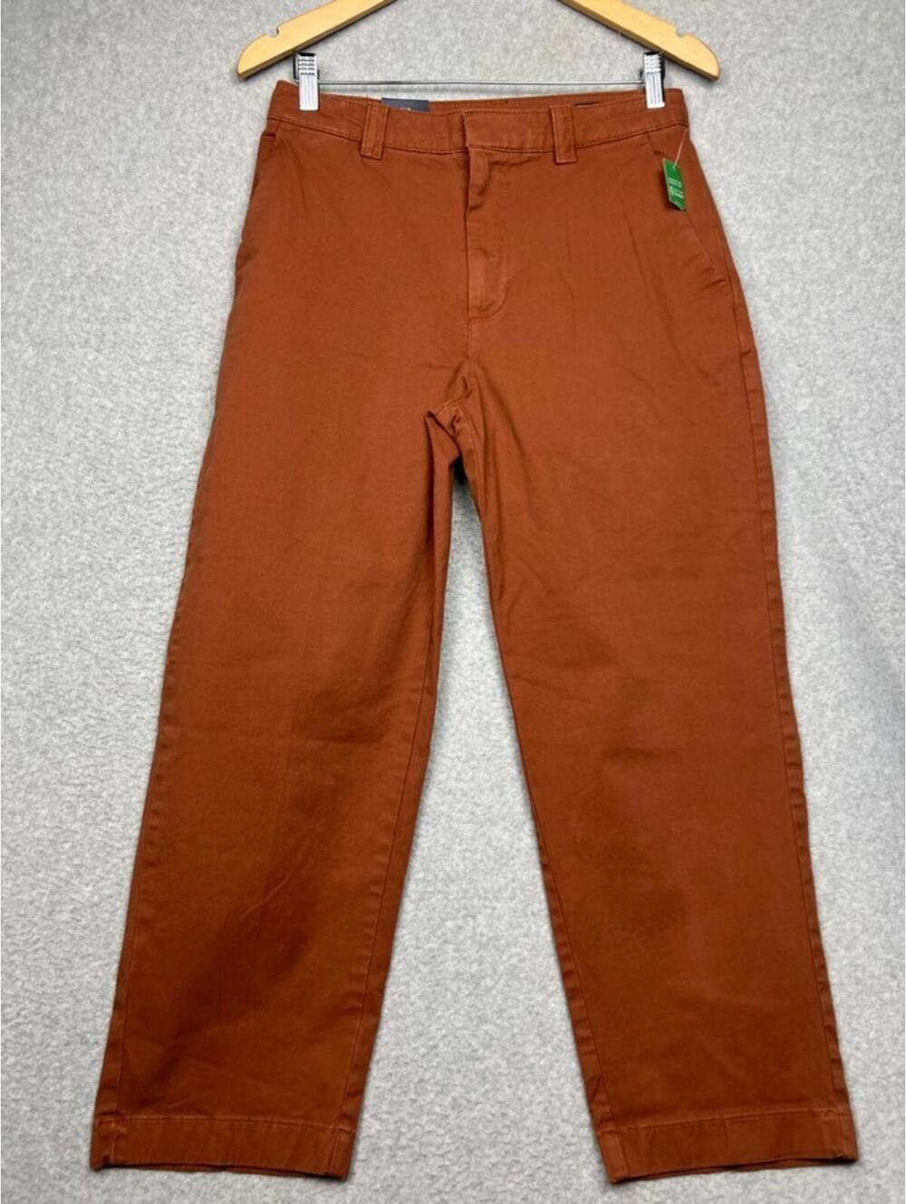 Gap 90'S Women's Wide Leg Pants 4 Minimalist Grunge Y2K Urban rust high waist